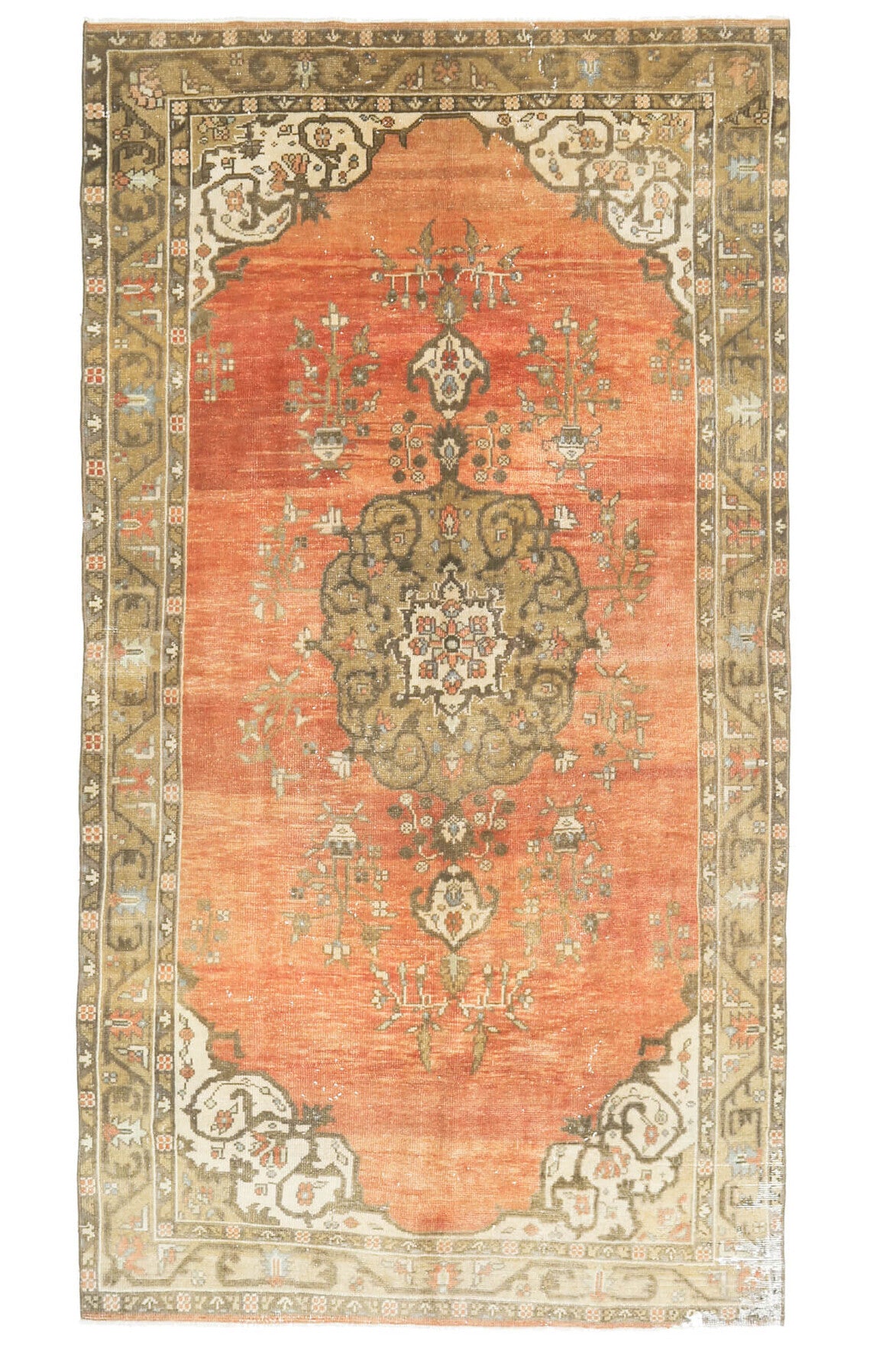 Vintage Anatolian Oriental Area Rug
