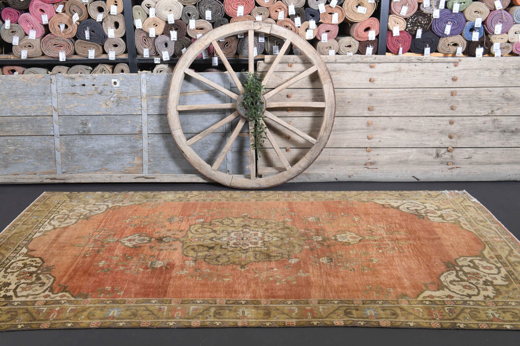 One-of-a-kind 1970s Anatolian vintage area rug in wool, 5'1" x 9'7"