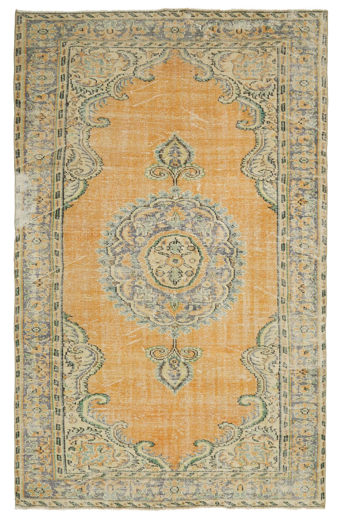 6x10 Vintage Oriental Area Anatolian Rug
