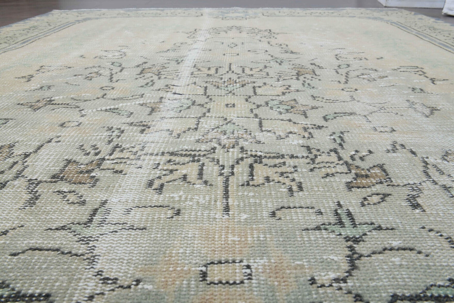 Vintage Oushak Oriental Area Rug