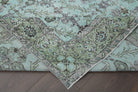 Mint Floral - Vintage Area Hereke Rug