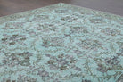 Mint Floral - Vintage Area Hereke Rug
