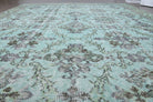 Mint Floral - Vintage Area Hereke Rug