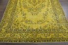 Yellow Vintage Area Oushak Rug