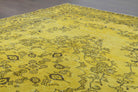Yellow Vintage Area Oushak Rug