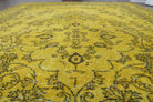 Yellow Vintage Area Oushak Rug
