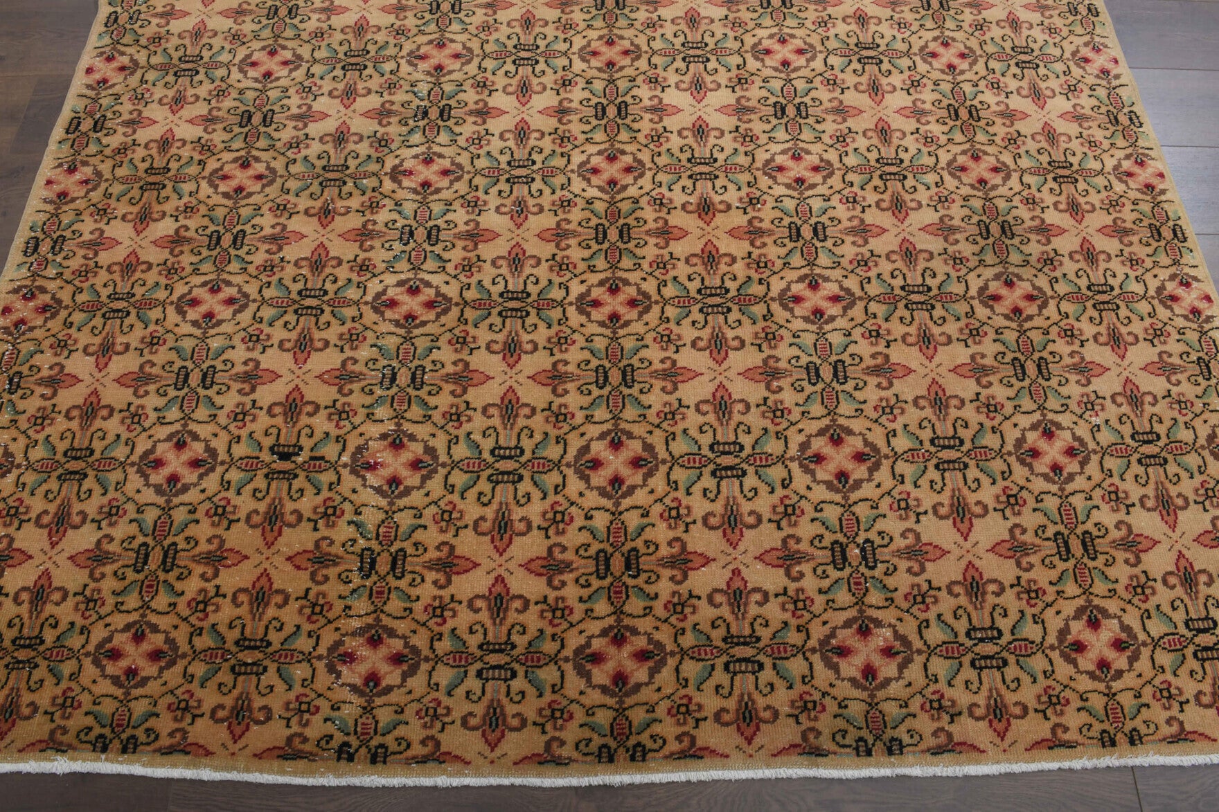 197x288 cm vintage Anatolian area rug – Nilay, low pile, wool