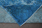 Blue Vintage Area Oushak Rug