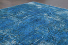Blue Vintage Area Oushak Rug