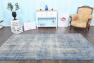 Vintage Oushak Blue Area Rug