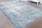 Vintage Oushak Blue Area Rug