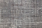 Solid Gray Vintage Area Anatolian Rug