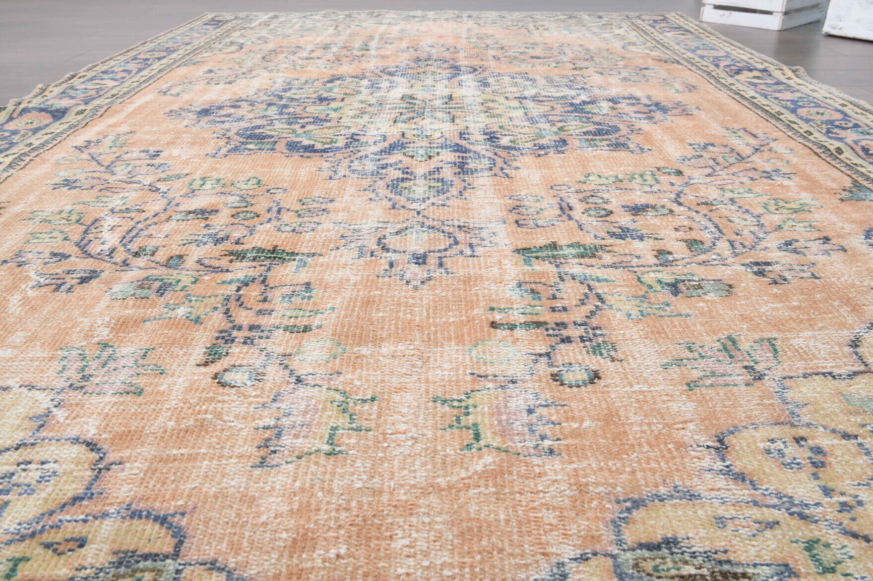 Vintage Oriental Area Anatolian Rug