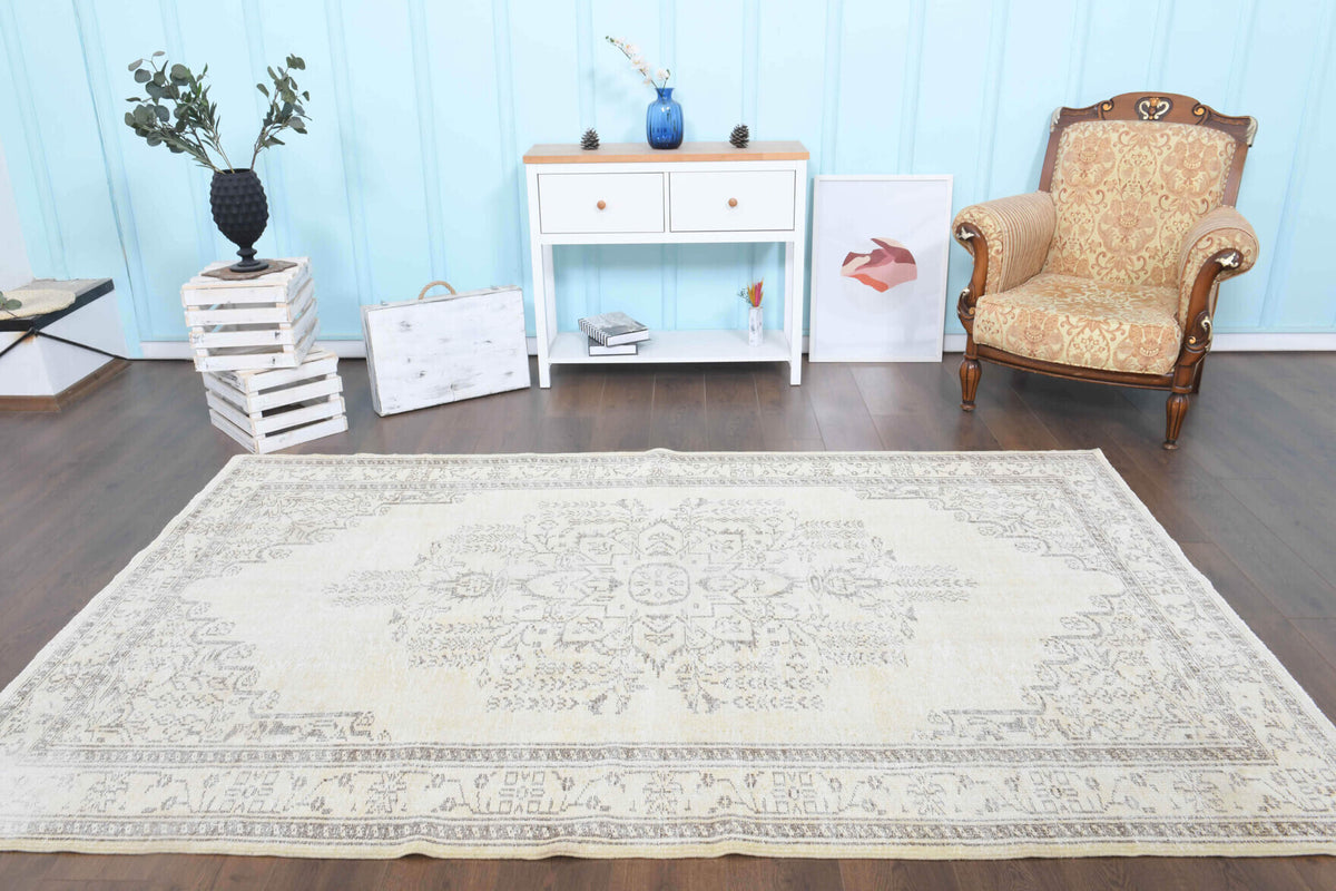 Vintage Anatolian Oriental Area Rug