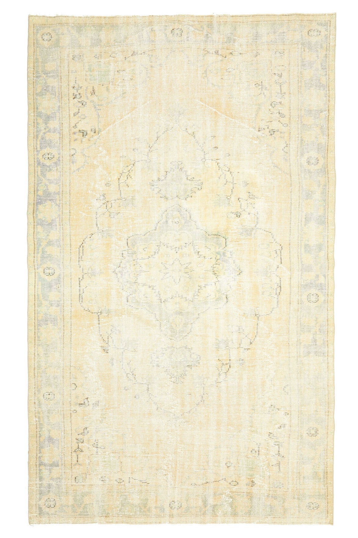 1960s Vintage Oushak Area Rug