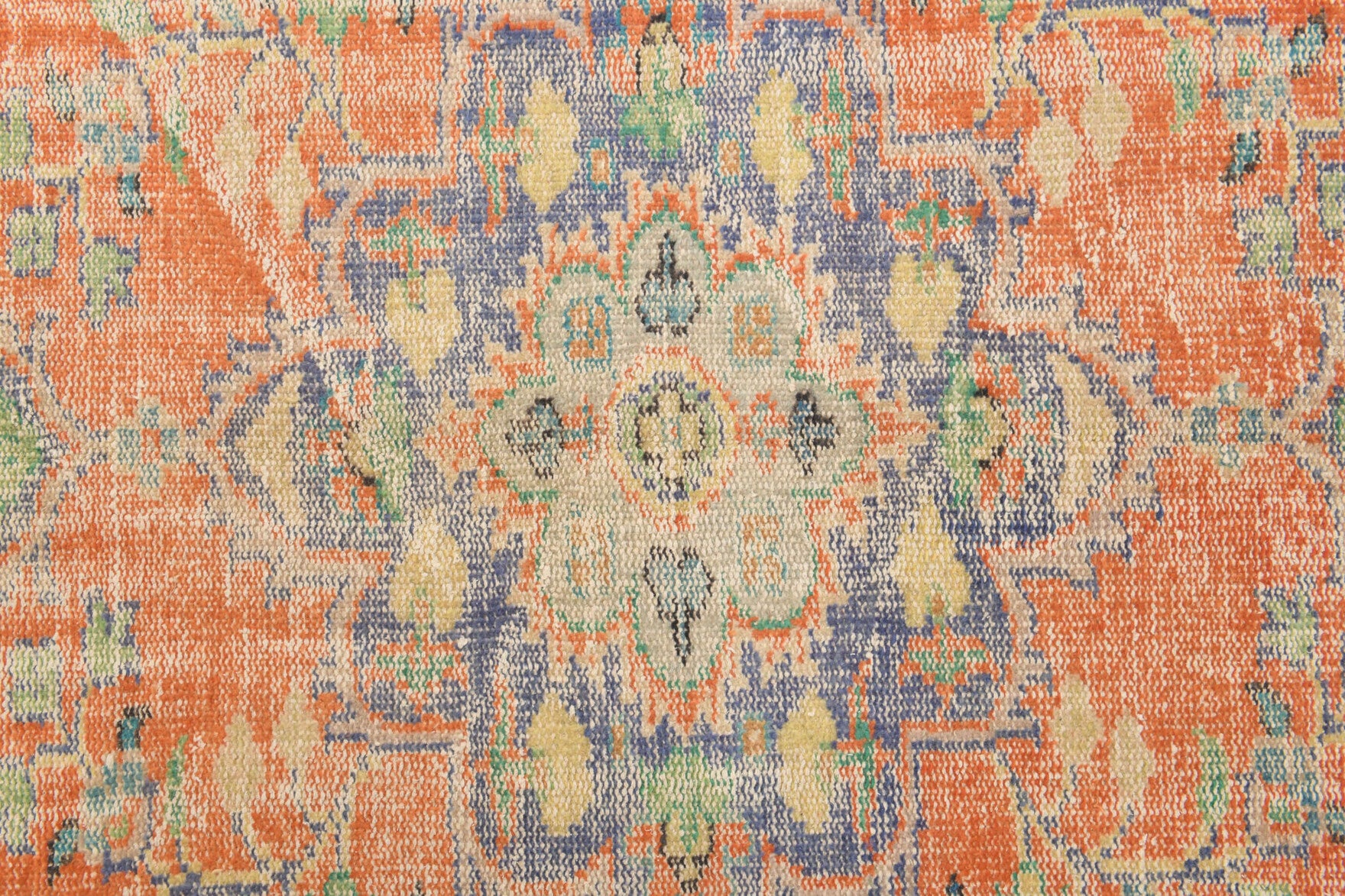 Handmade wool rug from Anatolia, Turkey – 1960s Vintage Anatolian Oriental Area Rug 6'3" x 9'5"