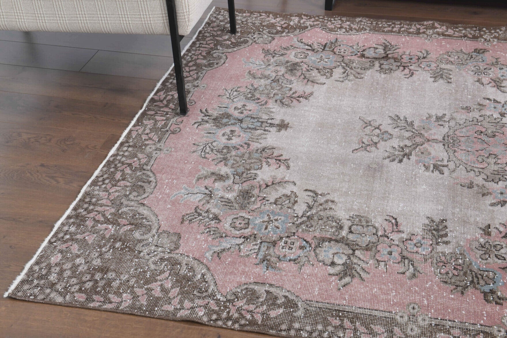 185x286 cm vintage Anatolian area rug – Nausolyra, low pile, wool