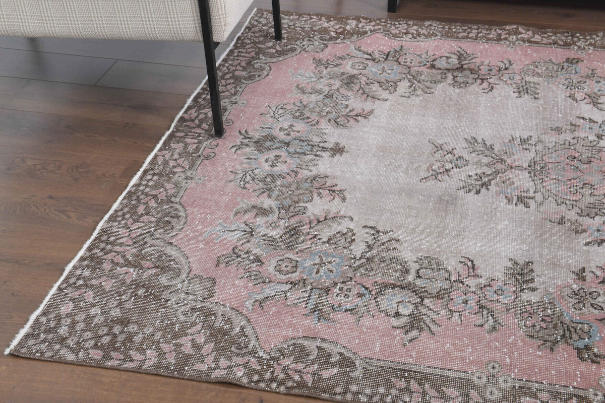 185x286 cm vintage Anatolian area rug – Nausolyra, low pile, wool