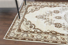 Ihlamursema rug: 1970s handmade Anatolian rug with medallion motifs and cotton backing