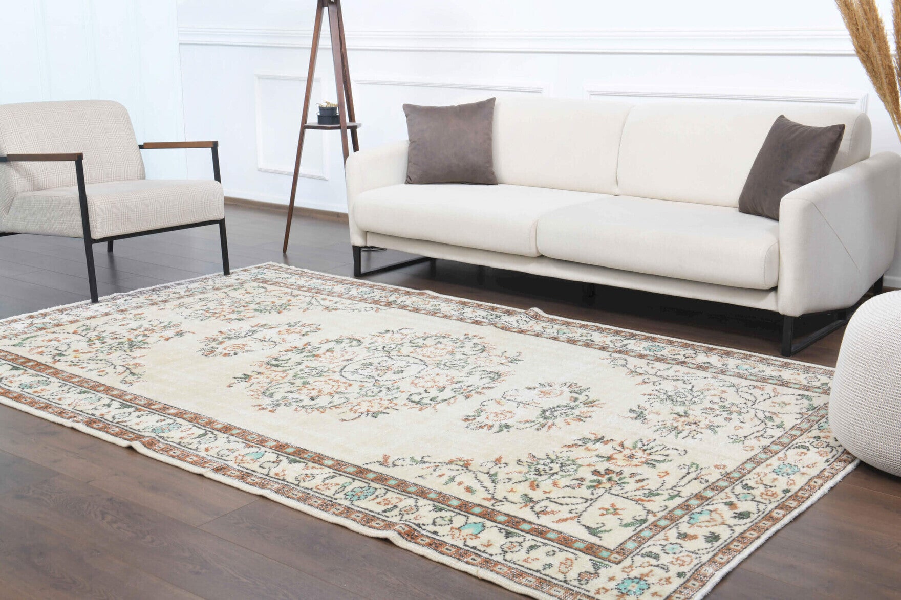 Linen Colored - Vintage Area Oushak Rug
