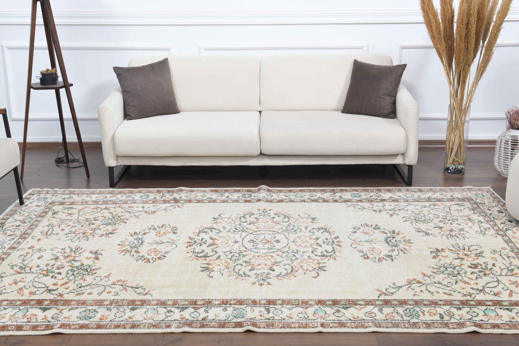 Linen Colored - Vintage Area Oushak Rug