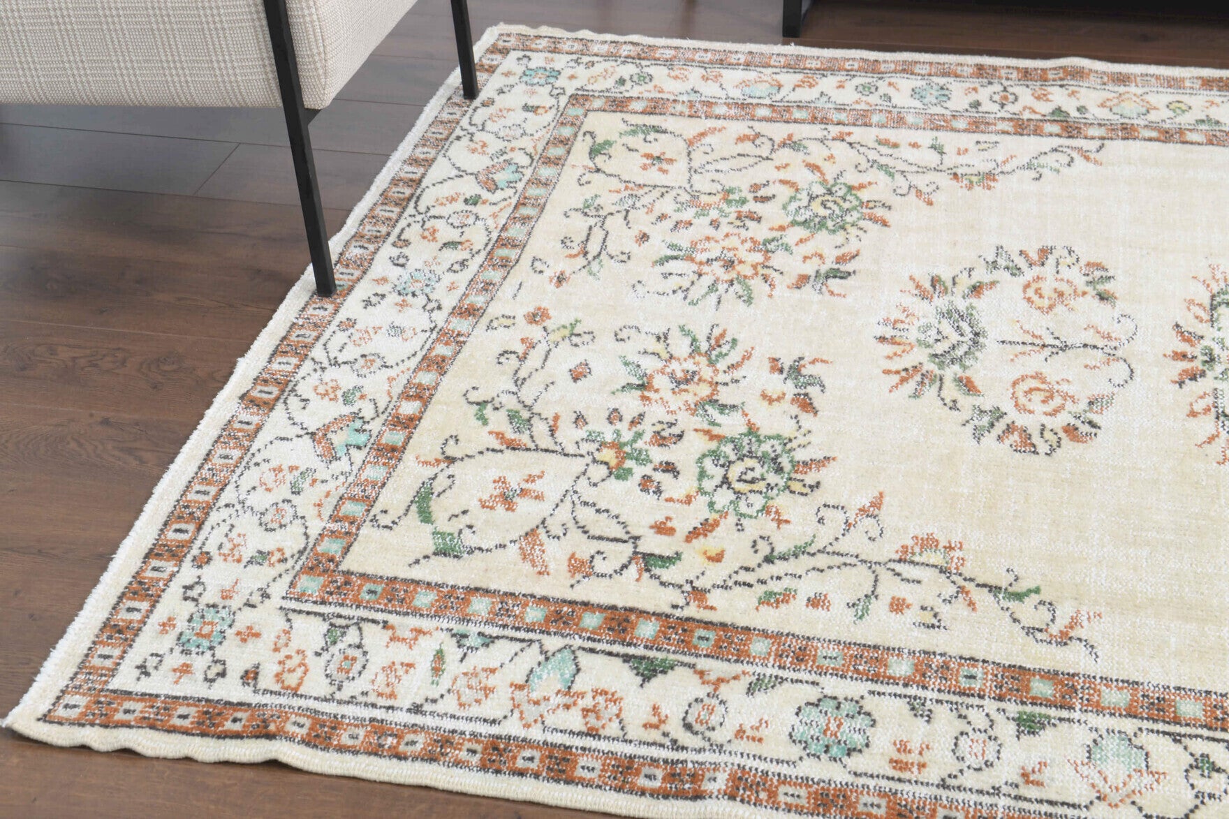Linen Colored - Vintage Area Oushak Rug