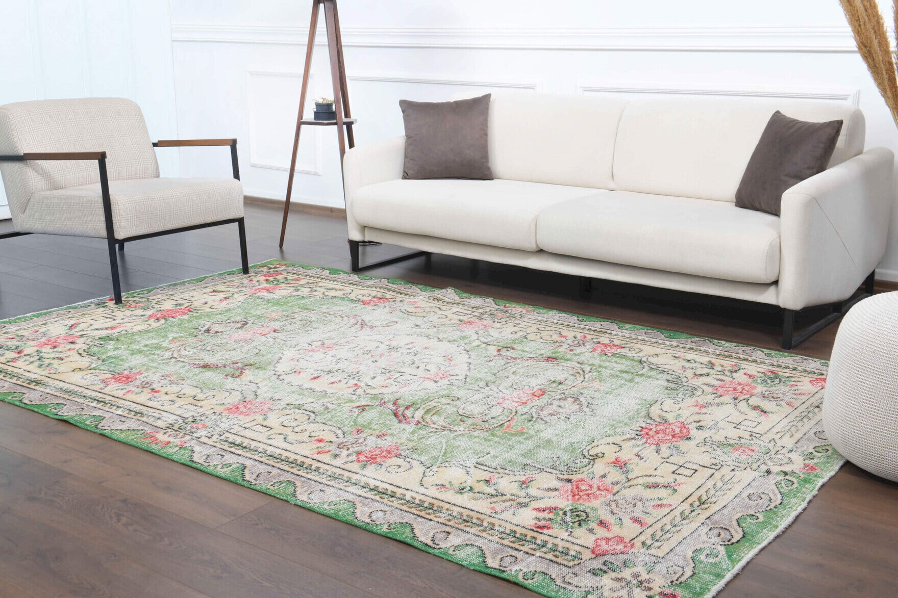 One-of-a-kind 1970s Anatolian vintage area rug in wool, 6'1" x 9'6"