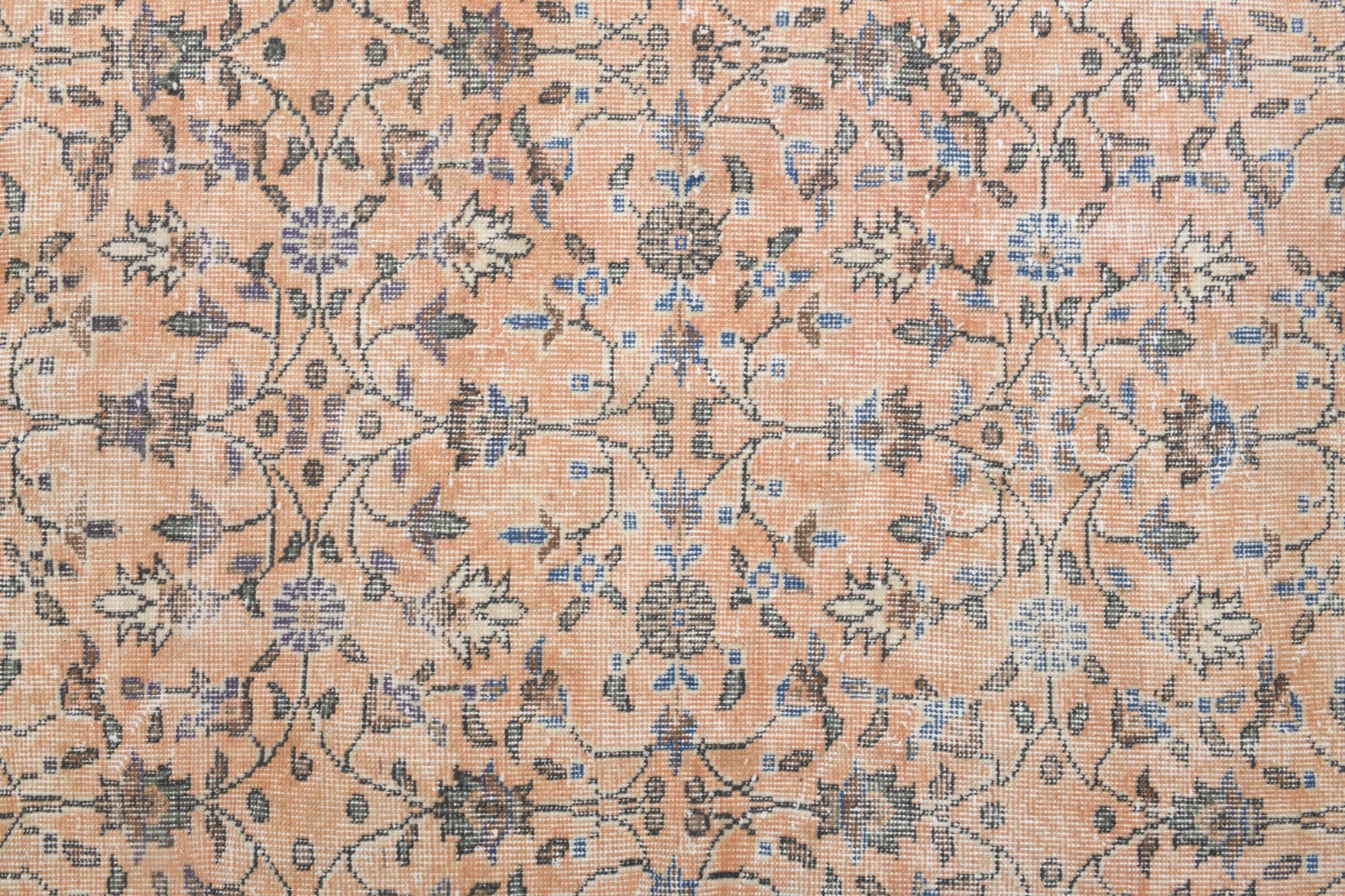 Handmade wool rug from Anatolia, Turkey – Vintage Hereke Area Rug 6'2" x 9'6"