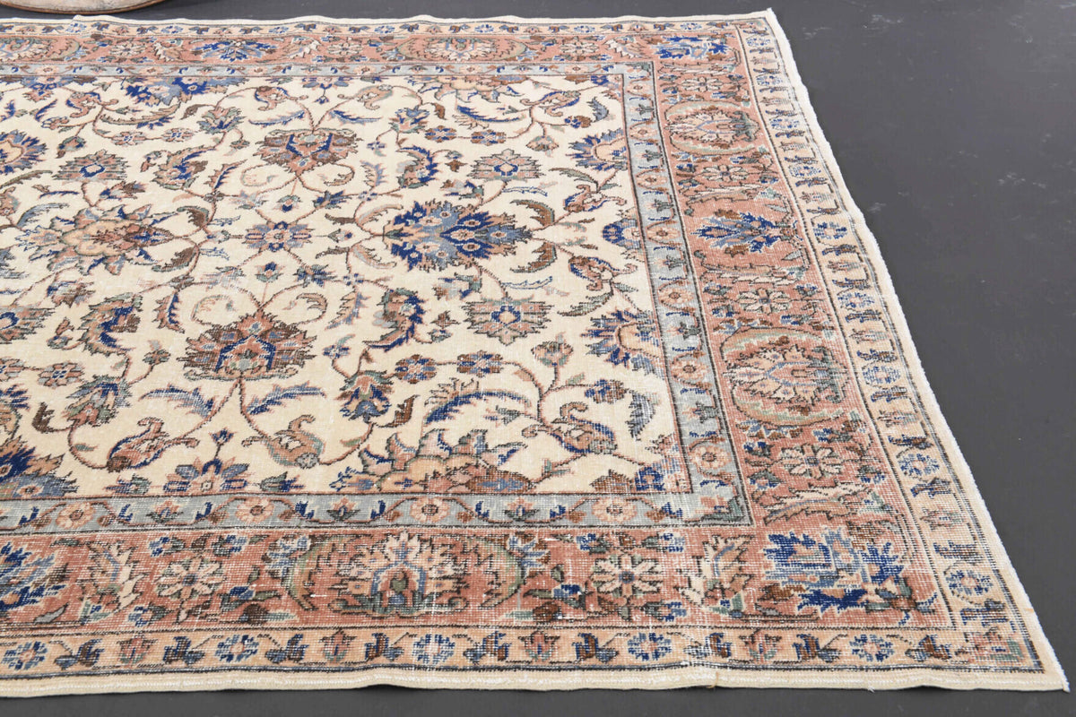 Turkish Vintage Area Hereke Rug