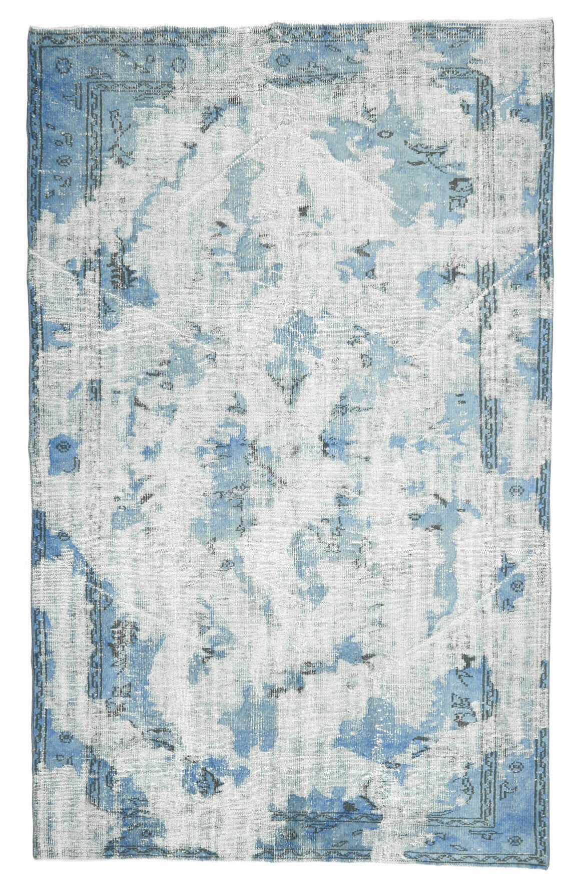 Blue Distressed - Vintage Oushak Area Rug