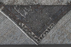 Gray Ethnic Vintage Distressed Anatolian Area Rug