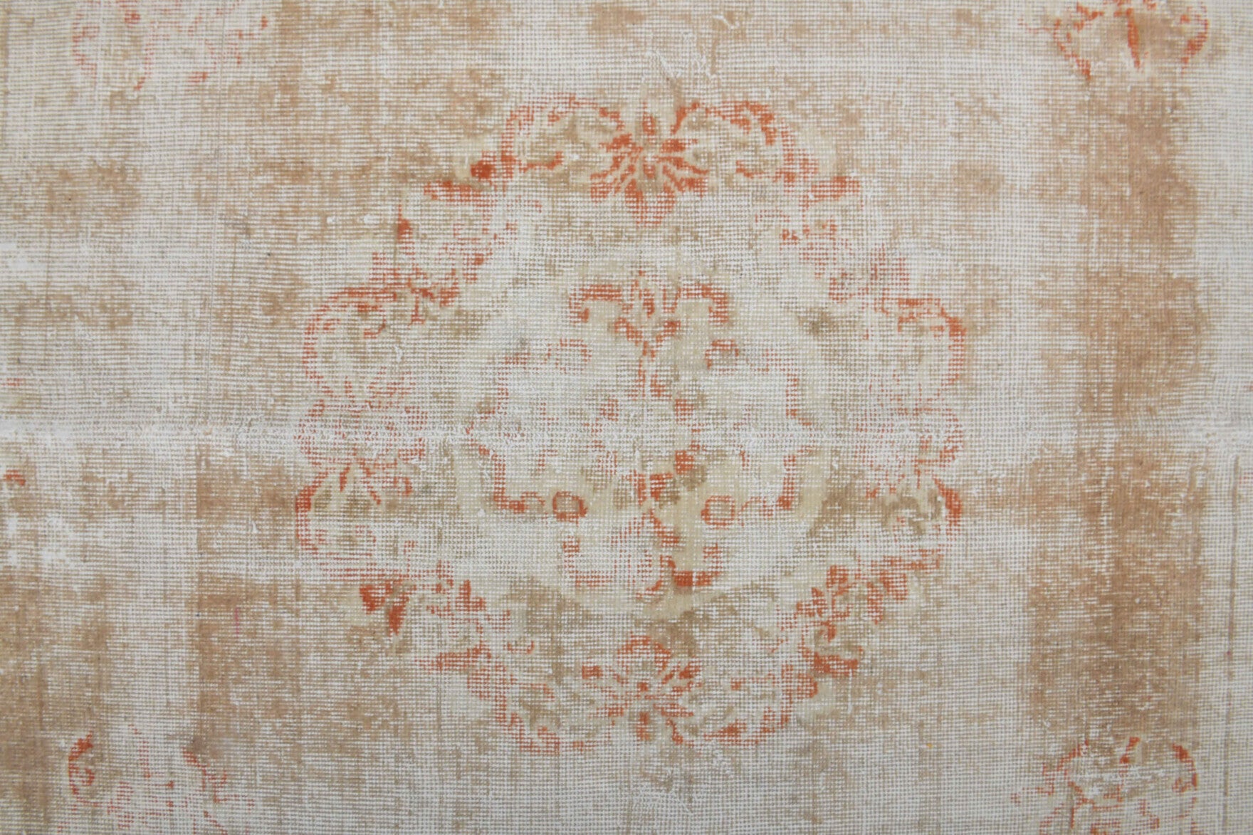 Handmade wool rug from Anatolia, Turkey – Antique Oushak Area Rug 6'6" x 9'8"