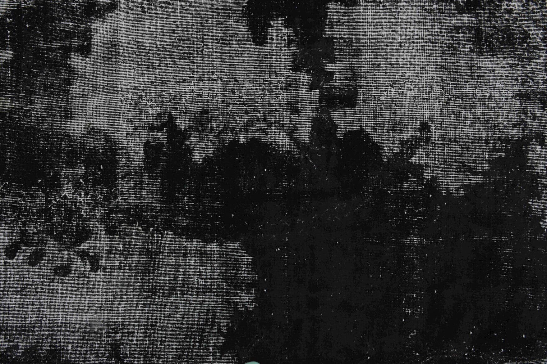 Handmade wool rug from Anatolia, Turkey – Distressed Black Vintage Area Anatolian Rug 6'11" x 9'11"