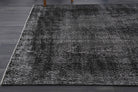 Vintage Anatolian Black Area Rug