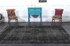 Vintage Anatolian Black Area Rug