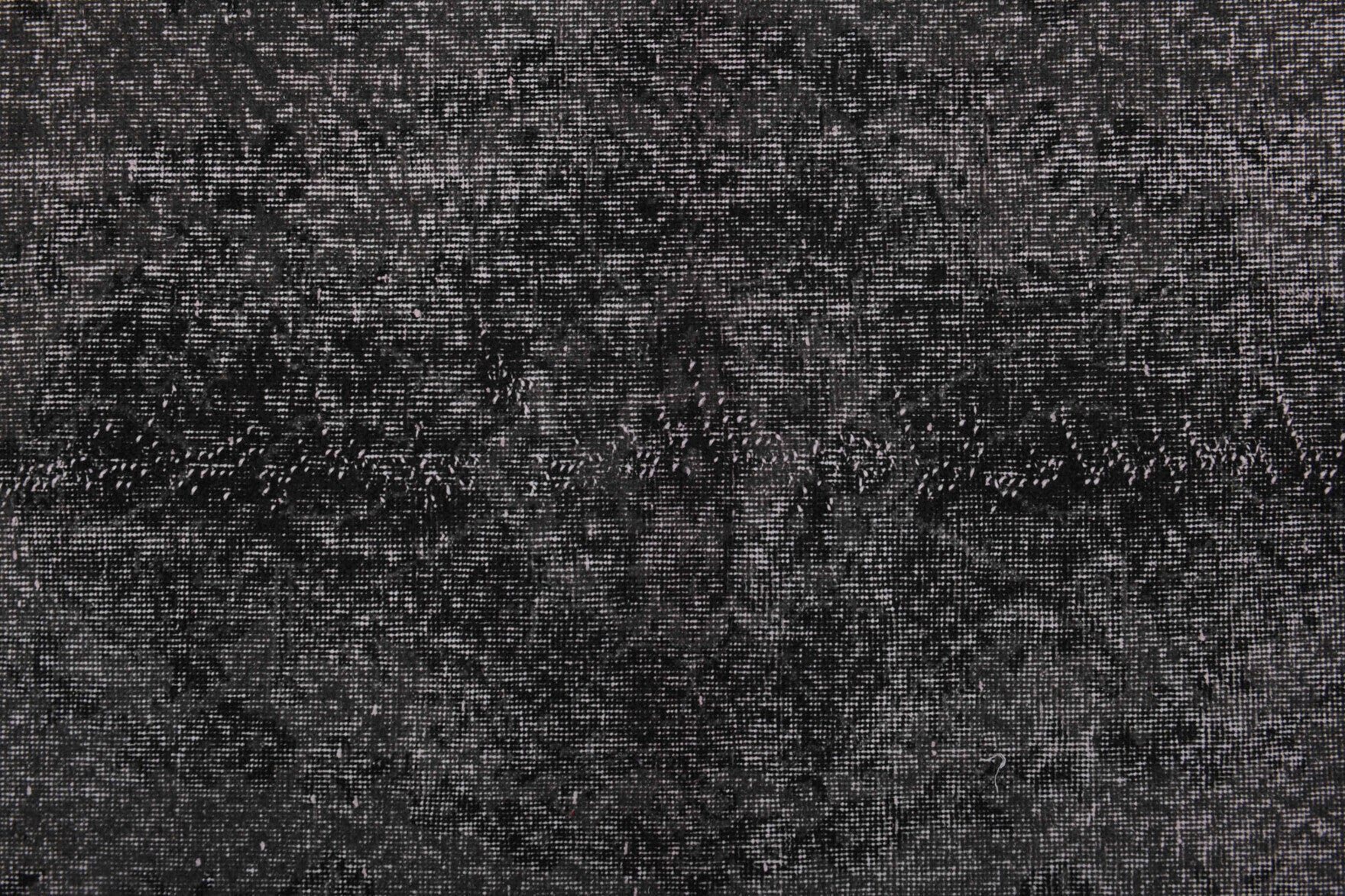 Handmade wool rug from Anatolia, Turkey – Vintage Anatolian Black Area Rug 5'6" x 9'2"