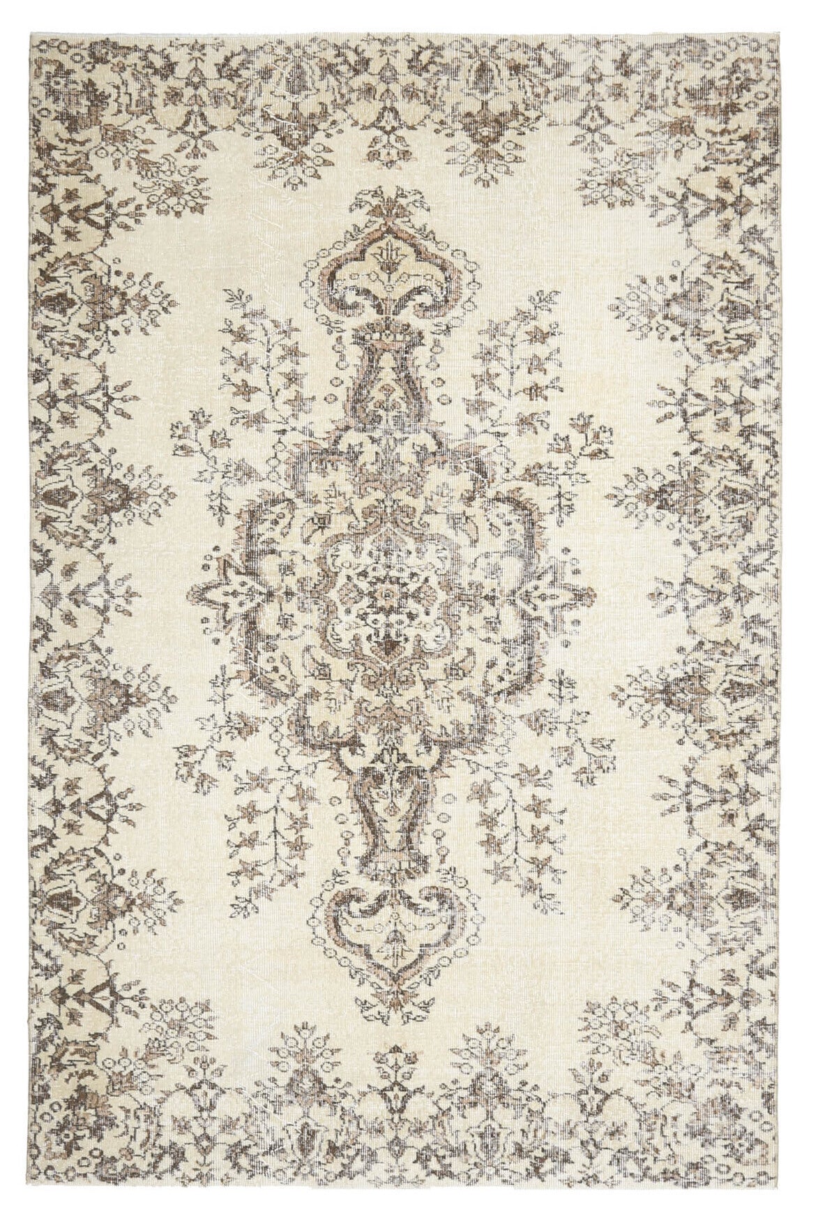 Vintage Turkish Oriental Area Anatolian Rug