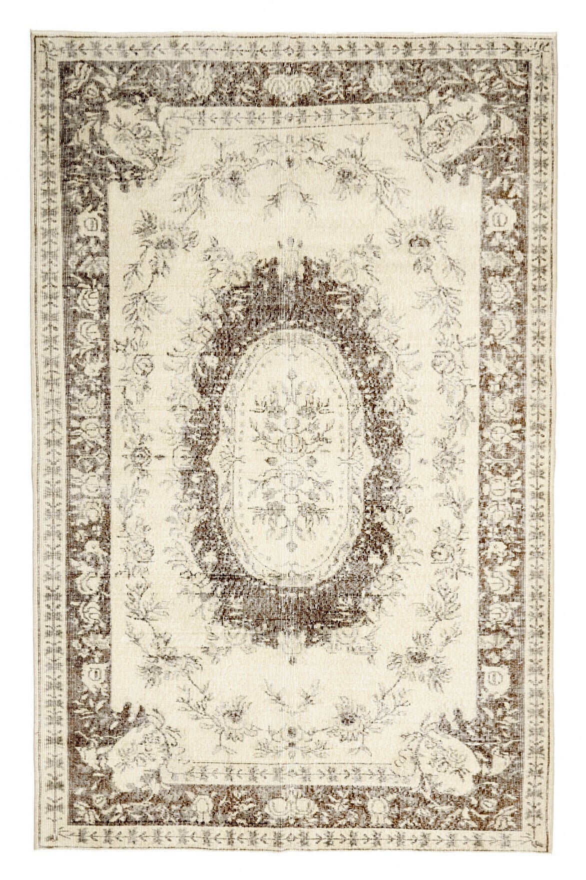 Vintage Oushak Oriental Area Rug