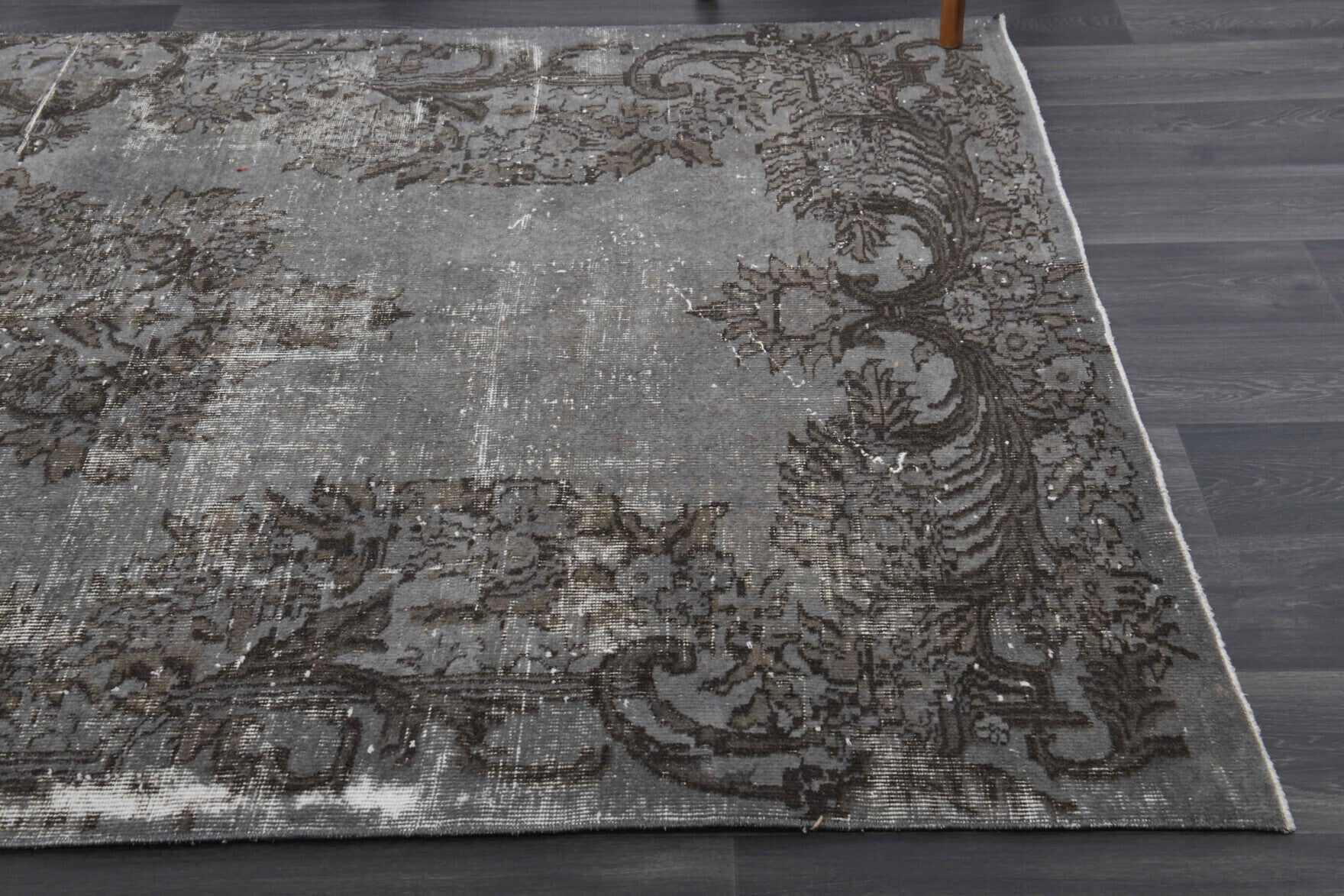 Vintage Anatolian Gray Oriental Area Rug