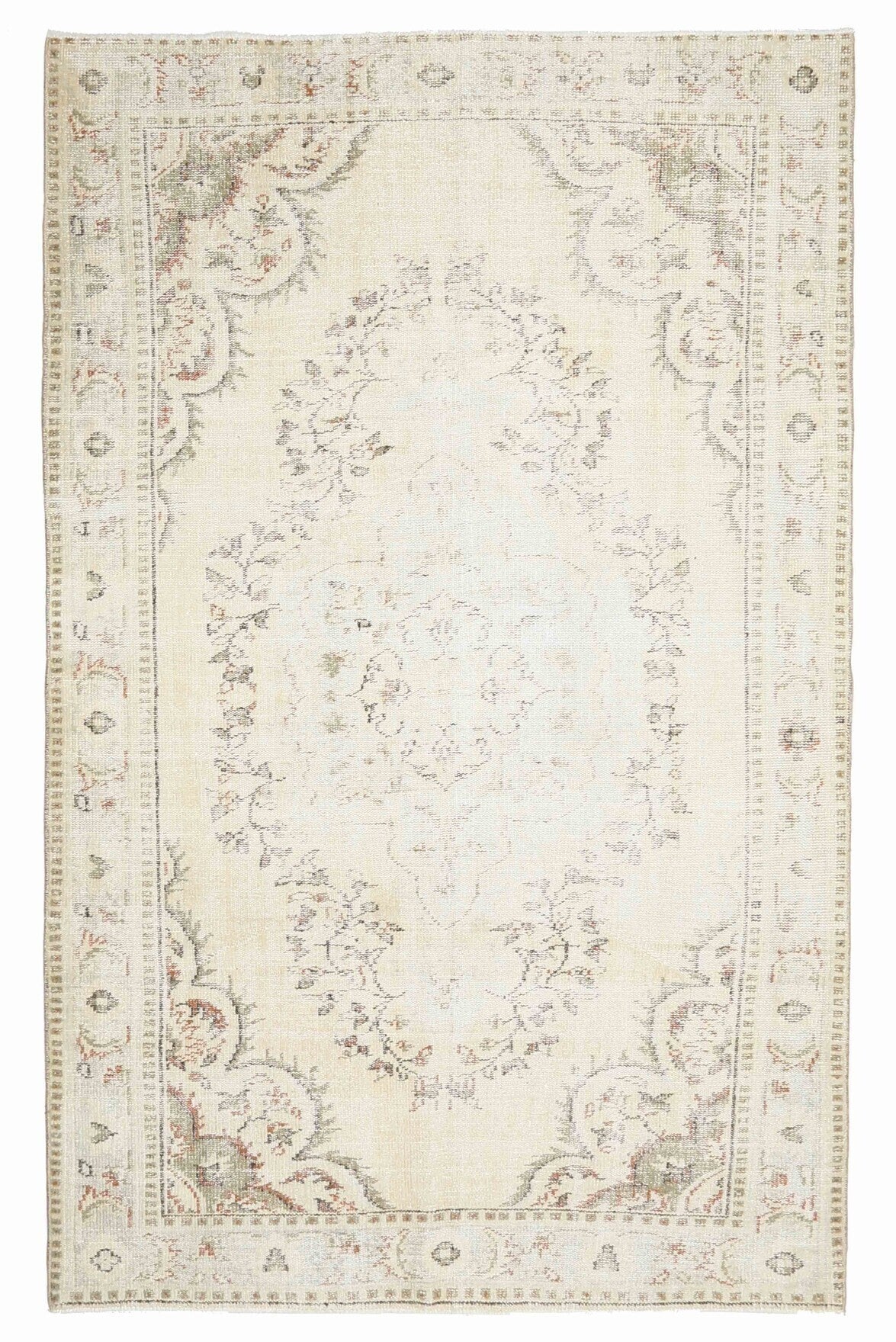 Vintage Anatolian Beige Area Rug