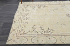 One-of-a-kind 1970s Anatolian antique washed vintage area rug in wool, 5'9" x 9'