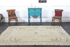 Incinaz rug: 1970s handmade Anatolian rug with oriental motifs and cotton backing