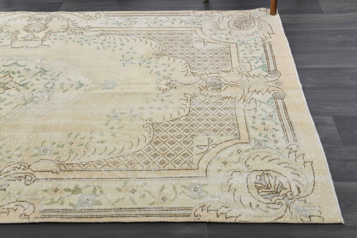 Neutral Vintage Area Anatolian Rug