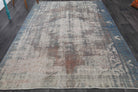 Distressed Oushak Vintage Area Rug