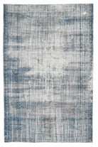 Blue Turkish Anatolian Vintage Area Rug
