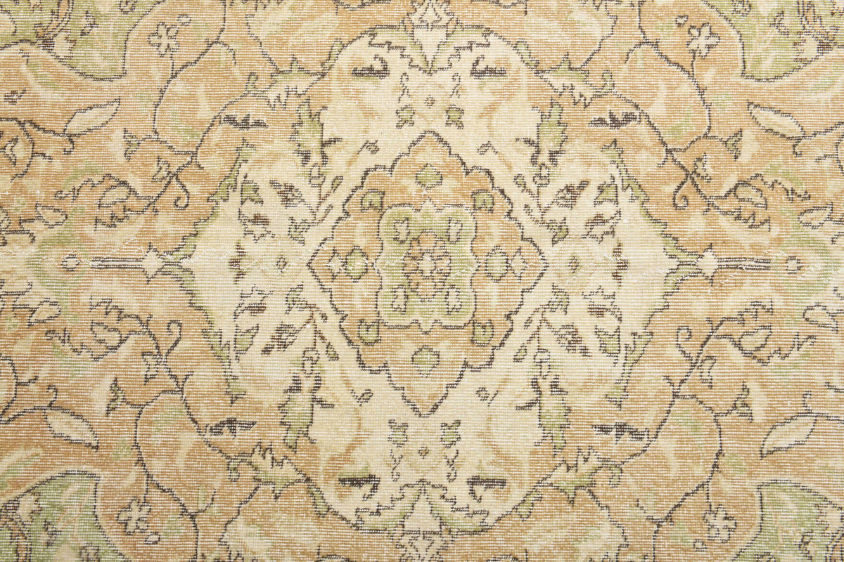 Handmade wool rug from Anatolia, Turkey – Turkish Vintage Area Oushak Rug 5'7" x 8'11"