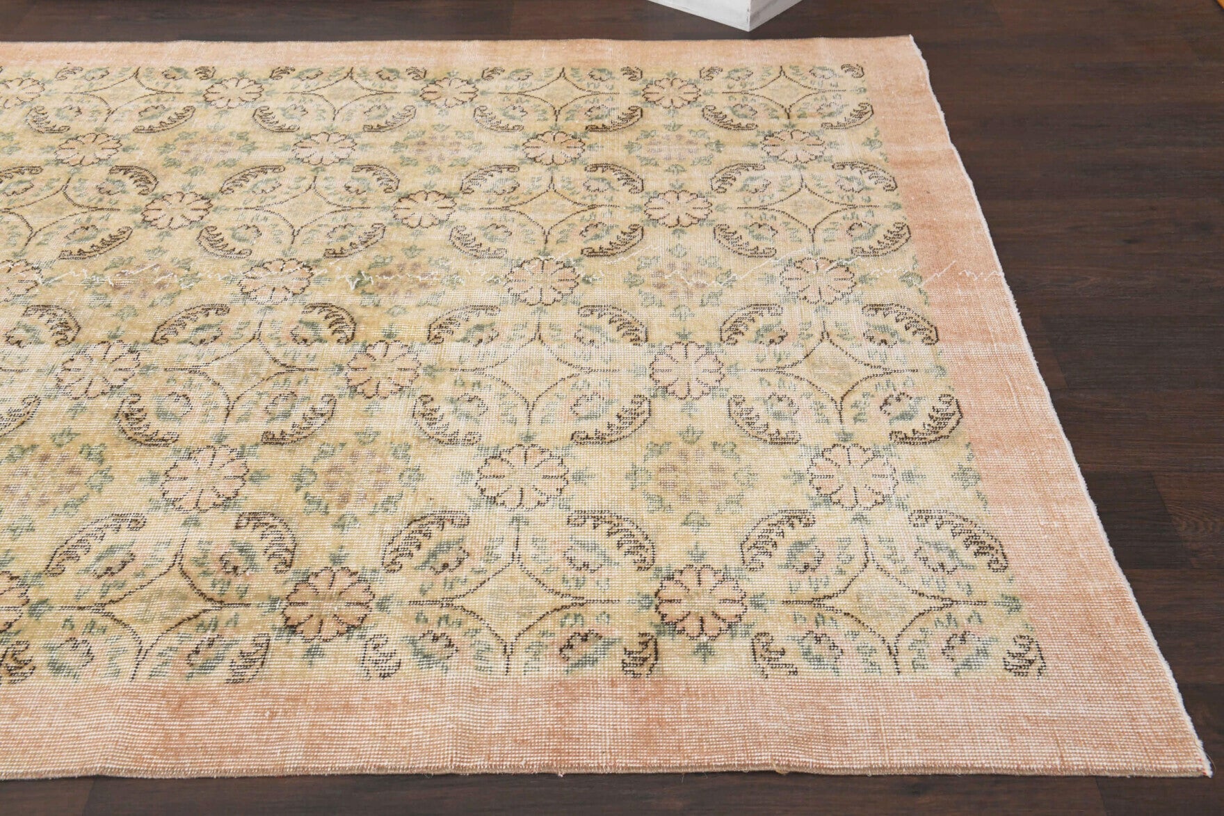 Bordered Antique Hereke Area Rug