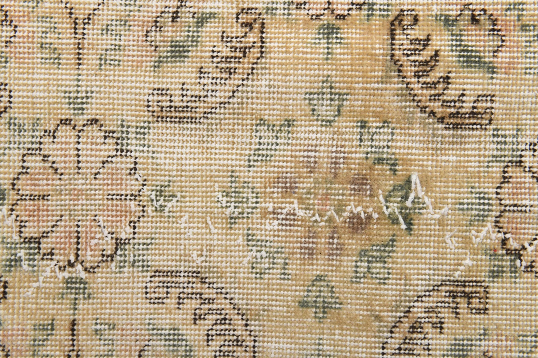 Bordered Antique Hereke Area Rug