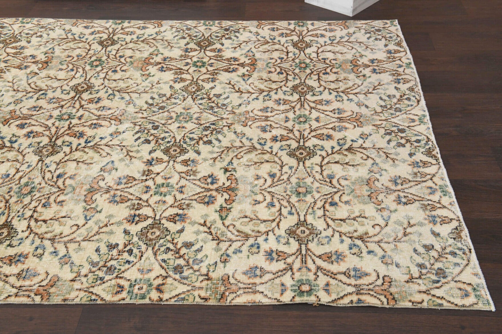 160x256 cm vintage Anatolian area rug – Thalomira, low pile, wool