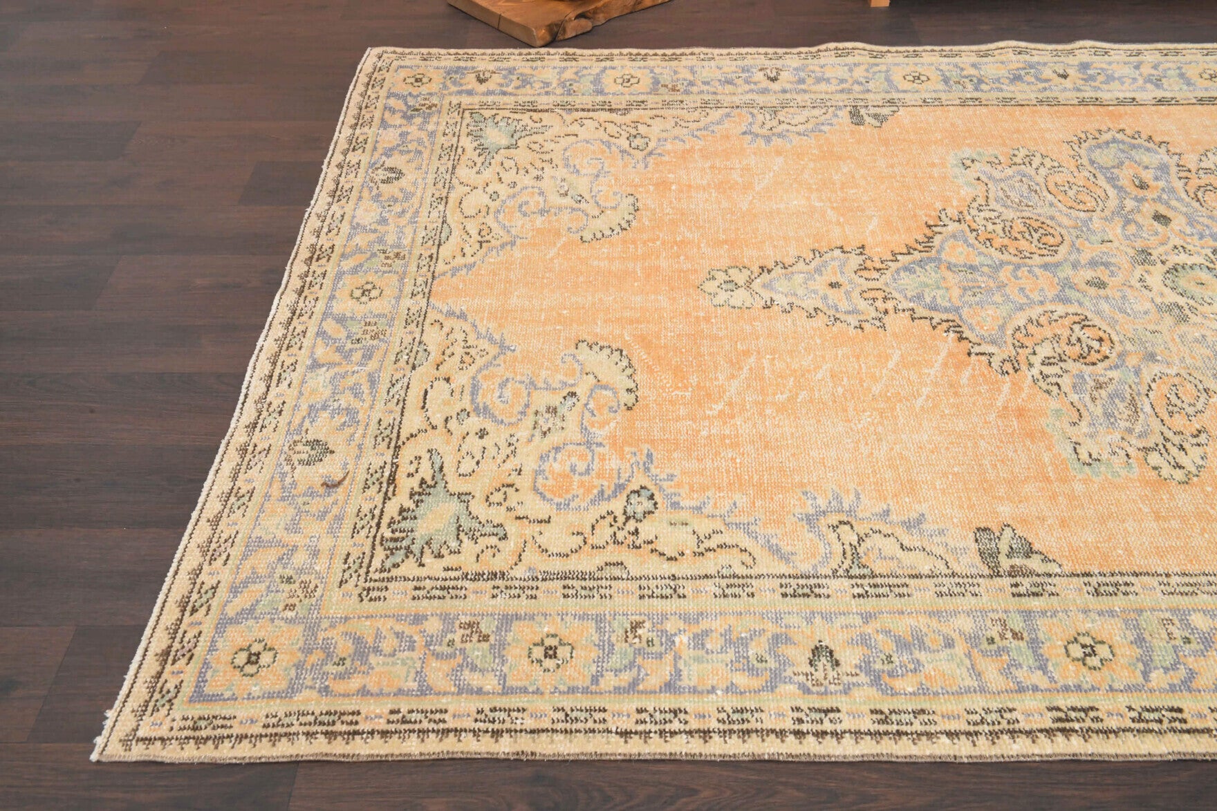 One-of-a-kind 1970s Anatolian vintage area rug in wool, 6'1" x 9'11"